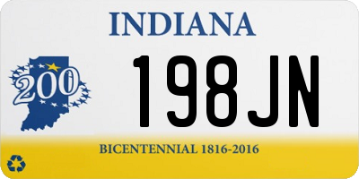 IN license plate 198JN