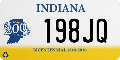 IN license plate 198JQ