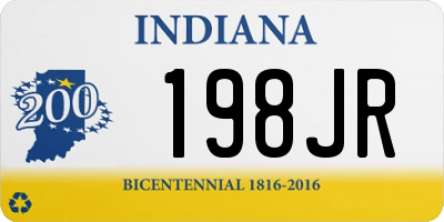 IN license plate 198JR