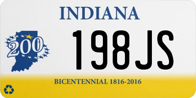 IN license plate 198JS