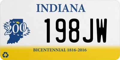 IN license plate 198JW