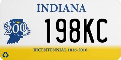 IN license plate 198KC