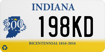 IN license plate 198KD