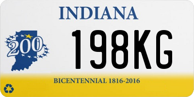 IN license plate 198KG