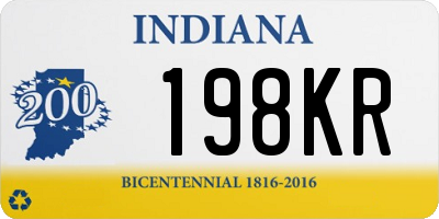 IN license plate 198KR