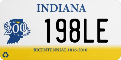 IN license plate 198LE