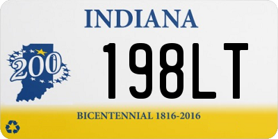 IN license plate 198LT