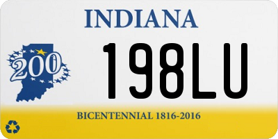 IN license plate 198LU