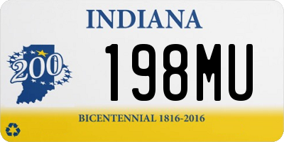 IN license plate 198MU