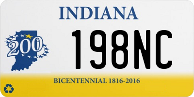 IN license plate 198NC