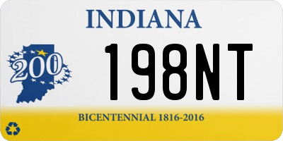 IN license plate 198NT