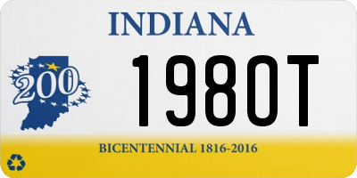 IN license plate 198OT