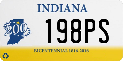 IN license plate 198PS