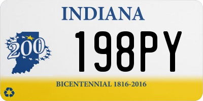 IN license plate 198PY