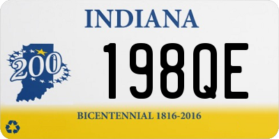 IN license plate 198QE