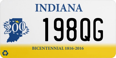 IN license plate 198QG