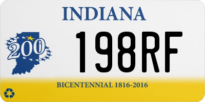 IN license plate 198RF