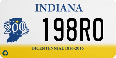IN license plate 198RO