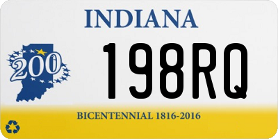 IN license plate 198RQ