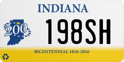 IN license plate 198SH