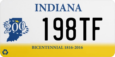 IN license plate 198TF