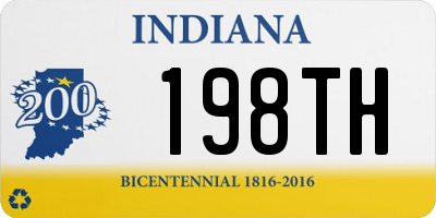 IN license plate 198TH