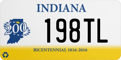 IN license plate 198TL