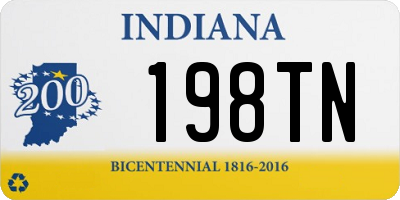 IN license plate 198TN