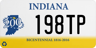 IN license plate 198TP