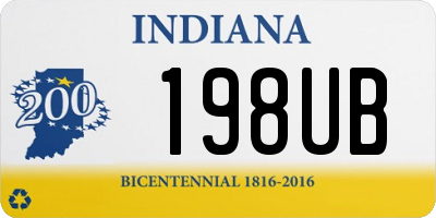 IN license plate 198UB