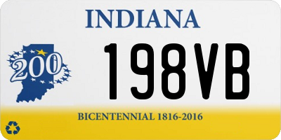 IN license plate 198VB