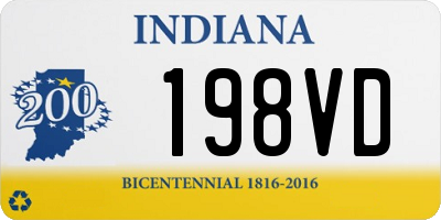 IN license plate 198VD