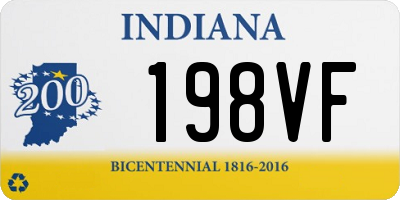 IN license plate 198VF