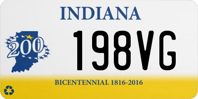 IN license plate 198VG