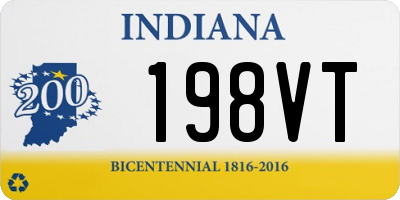 IN license plate 198VT