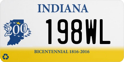 IN license plate 198WL
