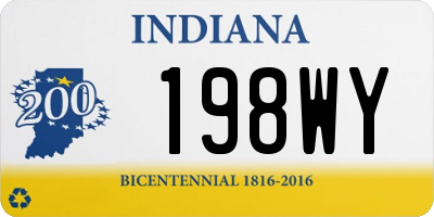 IN license plate 198WY