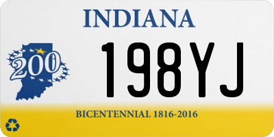 IN license plate 198YJ