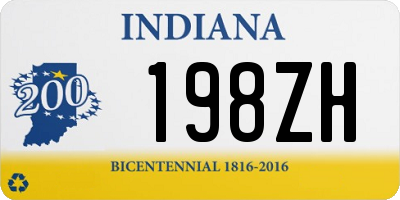 IN license plate 198ZH