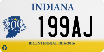 IN license plate 199AJ