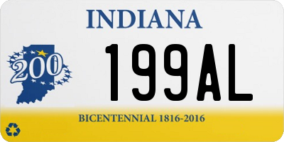 IN license plate 199AL