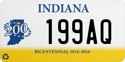 IN license plate 199AQ