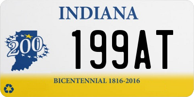 IN license plate 199AT