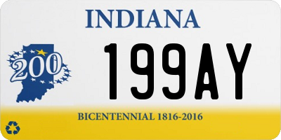 IN license plate 199AY