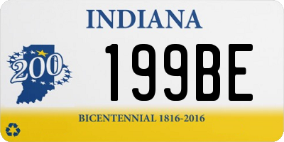 IN license plate 199BE