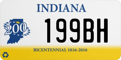 IN license plate 199BH