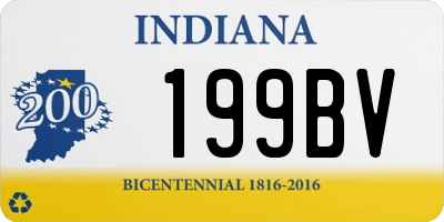 IN license plate 199BV