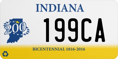 IN license plate 199CA