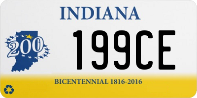 IN license plate 199CE