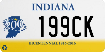 IN license plate 199CK